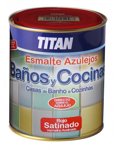 PINTURA PARA AZULEJOS BAÑOS Y COCINAS TITAN 750 ML