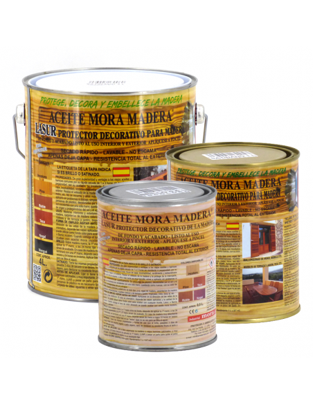 Aceite Mora Madera Lasur Satinado