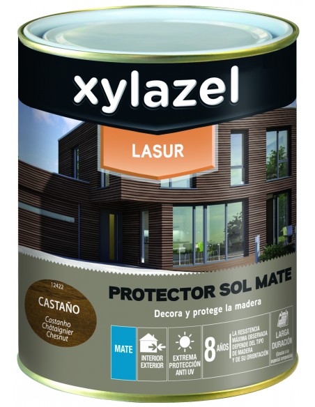 LASUR PROTECTOR SOL SATINADO 8 AÑOS RESISTENCIA 750ml - XYLAZEL