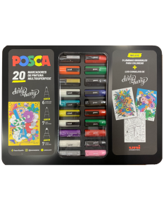 Rotuladores POSCA Acrílicos -Maletín Dirty Harry